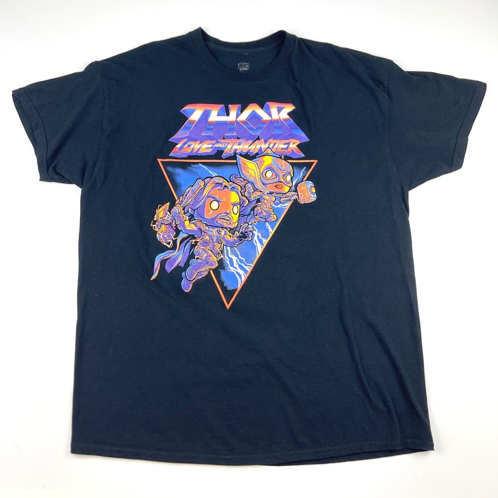 Funko Pop! Marvel Collector Corps Thor Love & Thunder Black  T Shirt Size XL